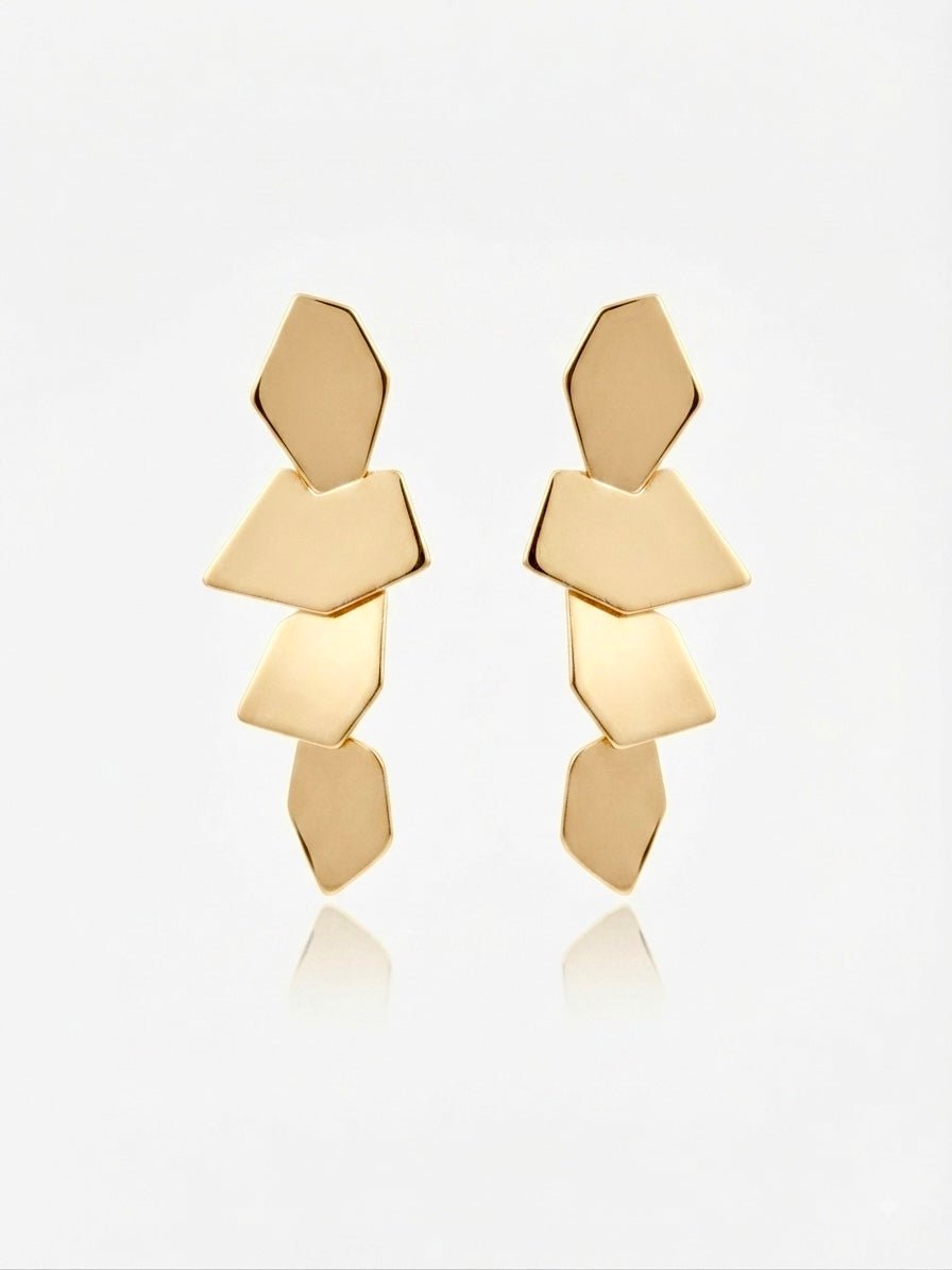 Pendientes Reflejo gold